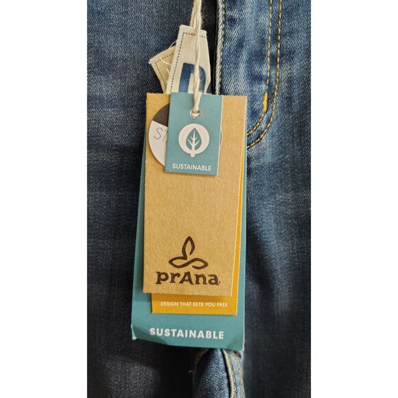 NWT Women's Prana Mid Rise Standard Fit Size 8 Jeans - Picture 5 of 9